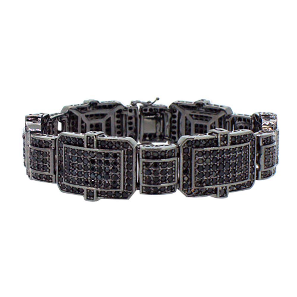 Black Baller CZ Micro Pave Bling Bling Bracelet