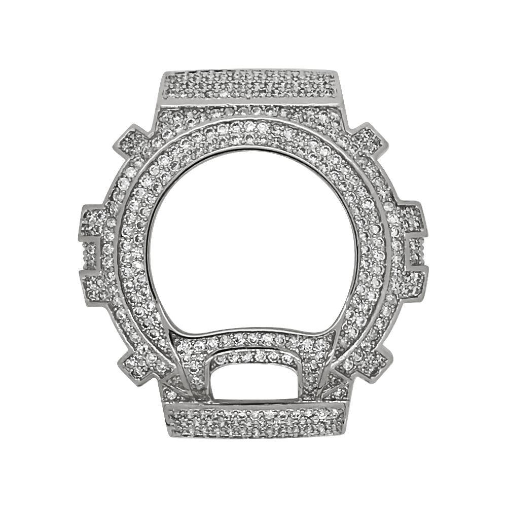 Silver CZ Bling Bling Case Bezel for G Shock DW6900