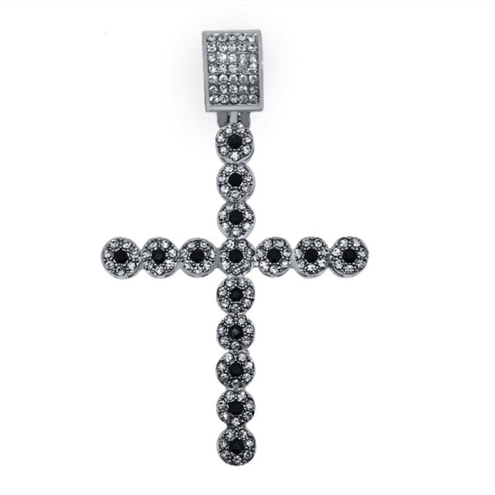 Rhodium Cluster Cross Black Center