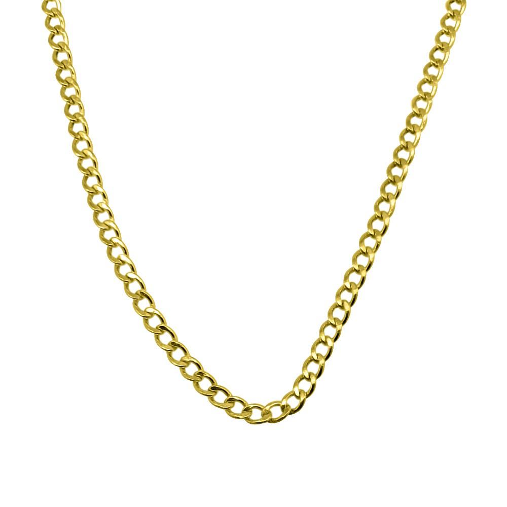 10K Yellow Gold 2MM Cuban Chain