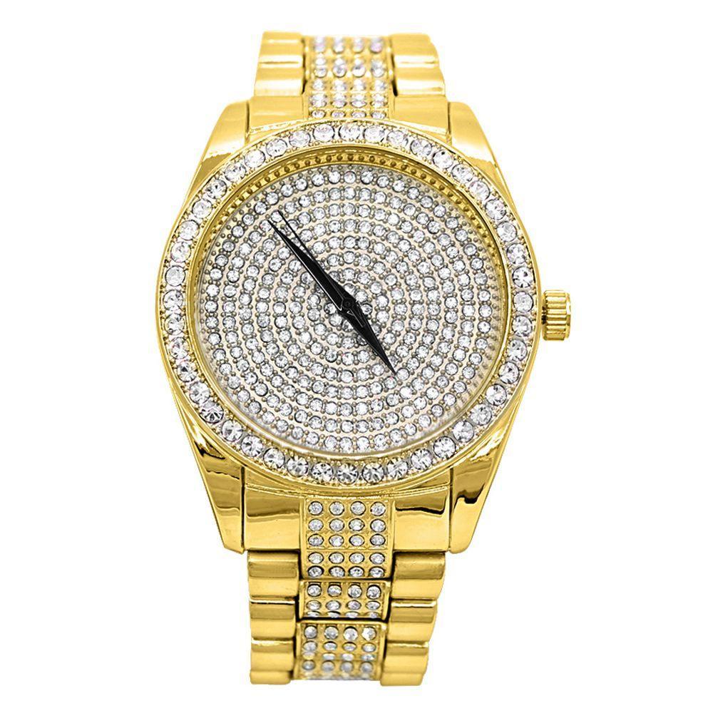 Iced Center Dress Hip Hop Watch