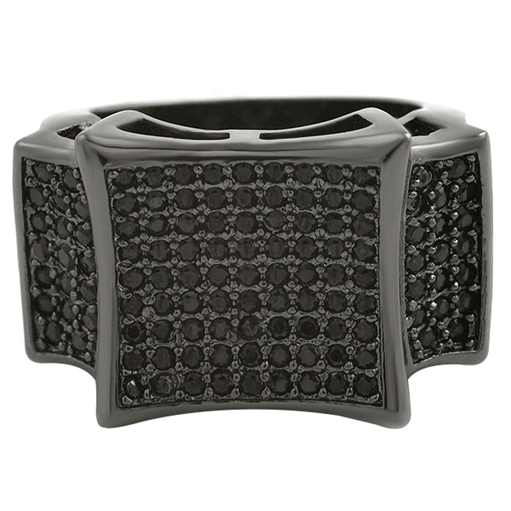 Black Kite Bling Bling CZ Micro Pave Ring