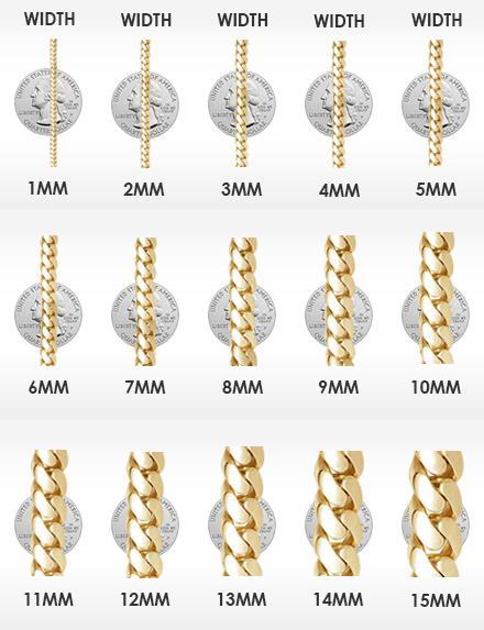 .925 Silver 10MM Rope CZ Gold Bling Bling Chain