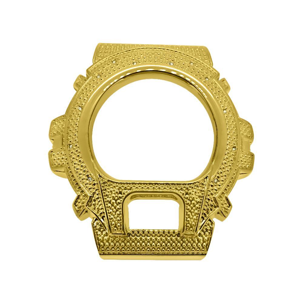 Diamond .12 Carat Gold Bezel for Casio G Shock DW6900