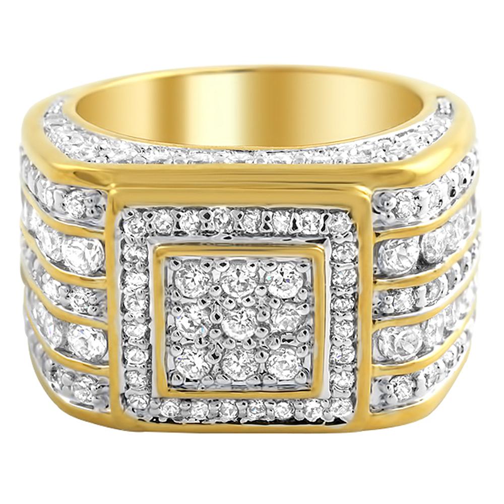 Godfather Gold Custom CZ Bling Bling Ring