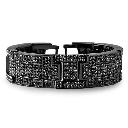 Black Bling Bling Bracelet Blocks of Ice