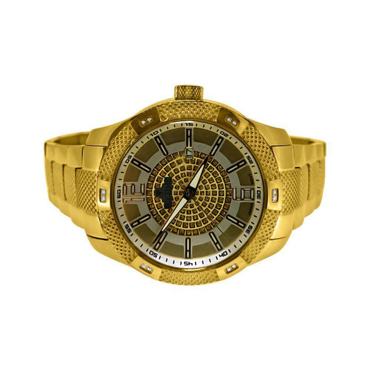 IP Gold IceTime Supernova .12cttw Diamond Watch