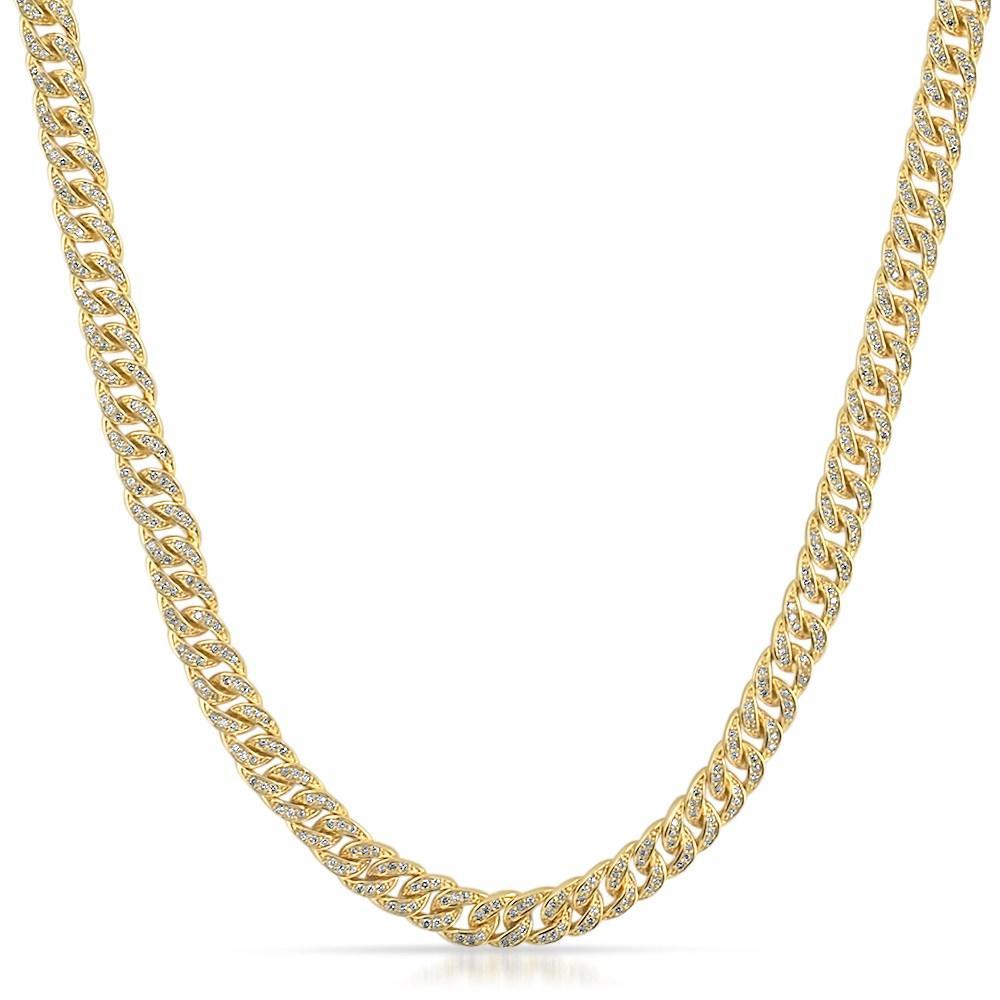 6MM Miami Cuban CZ Gold Hip Hop Chain