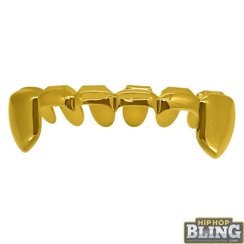 Gold Grillz Half Open Bottom Teeth