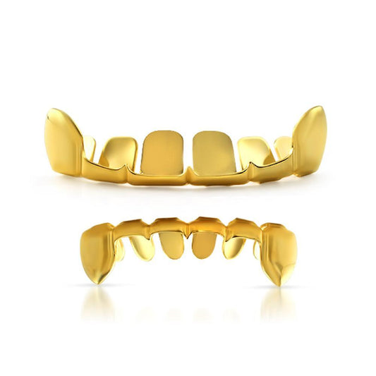 Grillz Set Gold Outline Teeth
