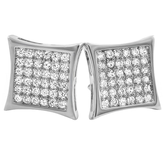 Kite 72 CZ Stones Micro Pave Bling Bling Earrings