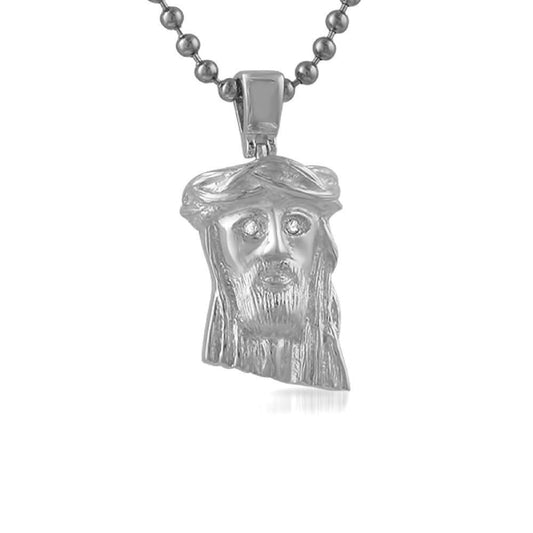 VS Diamond Nano Jesus Piece .925 Silver