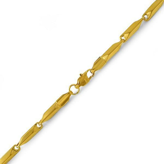 Bullet IP Gold Stainless Steel Bracelet 3MM