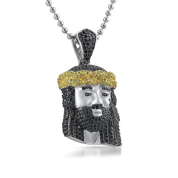 Mini Jesus Pendant Detailed .925 Sterling Silver