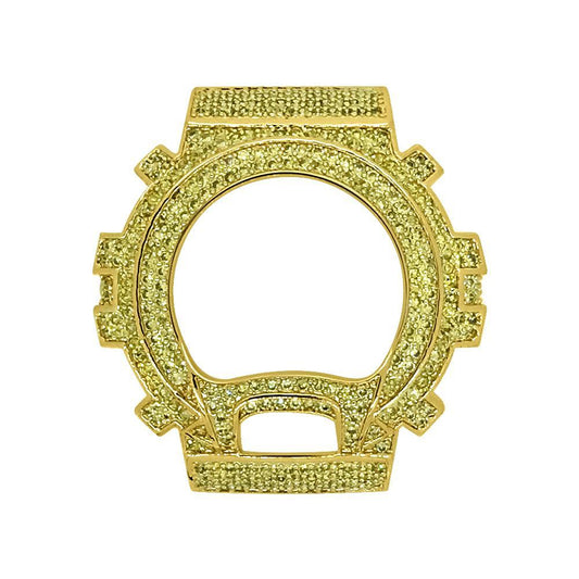 Canary CZ Bling Bling Case Gold Bezel for G Shock DW6900