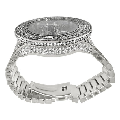Bling Bling Big Bezel 60MM Rhodium Hip Hop Watch