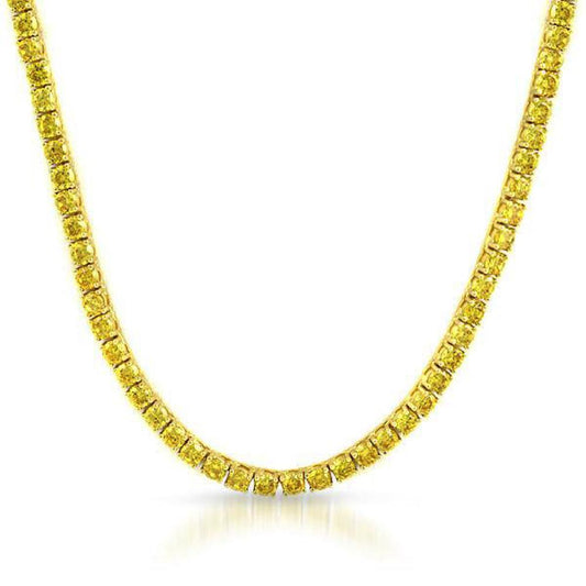 Lemonade 4MM CZ Gold Stainless Steel Tennis Chain