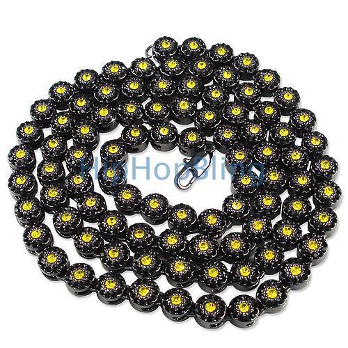Cluster Bumble Bee Black Bling Bling Chain