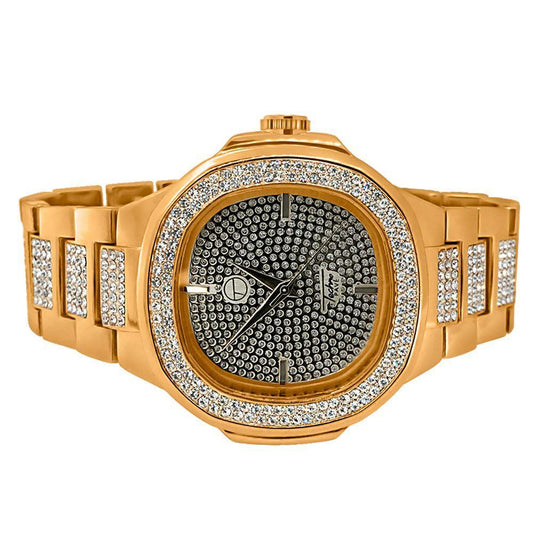 Bling Bling Watch Rose Gold Modern Style