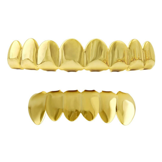 Gold Grillz 8 Tooth Set