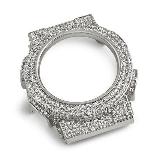 Icey CZ Custom Rhodium Bezel for Casio G Shock GA110