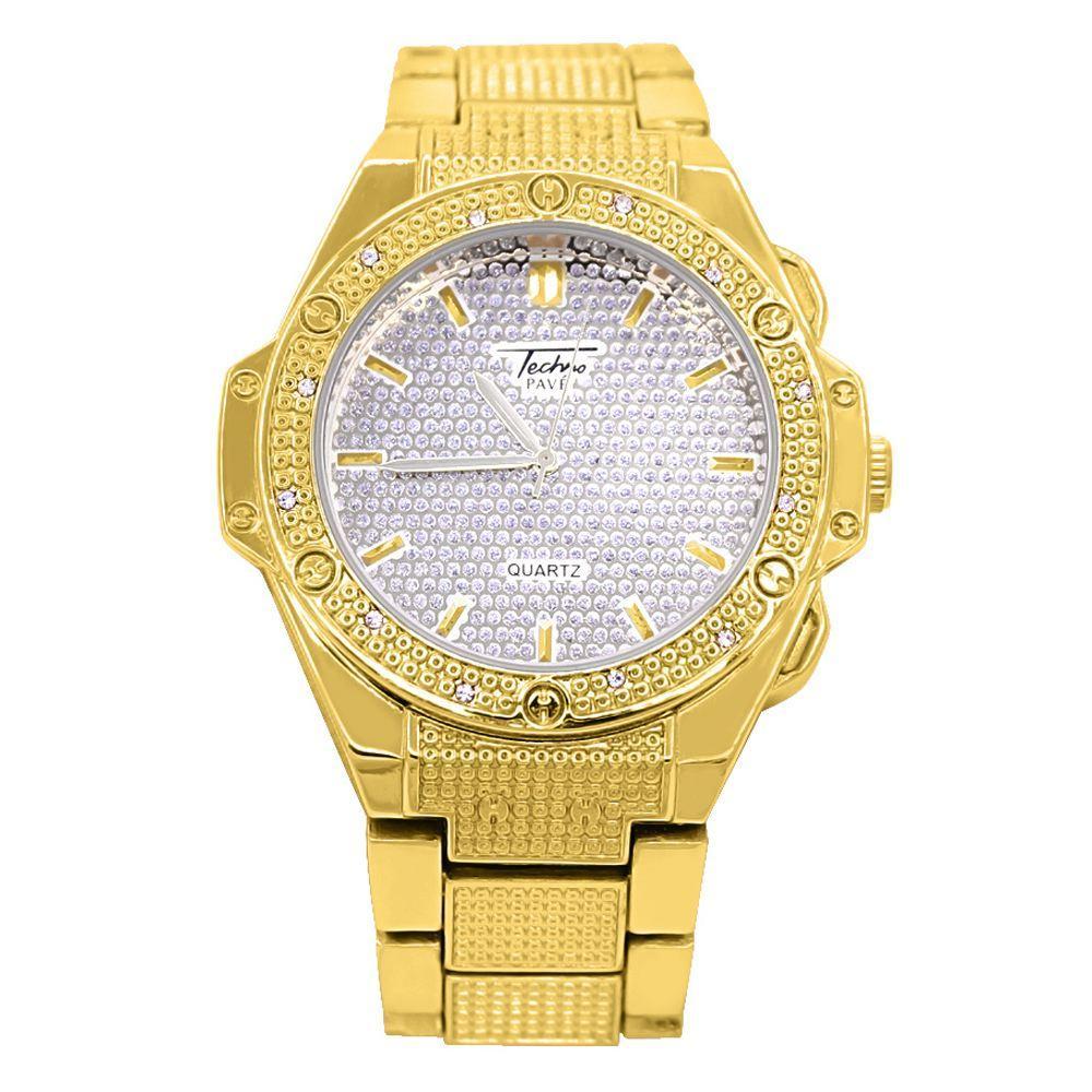 Futuristic Bling Bling Hip Hop Watch