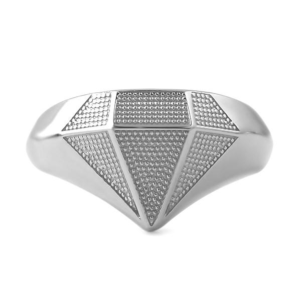 Diamond Shaped .925 Sterling Silver Custom Ring