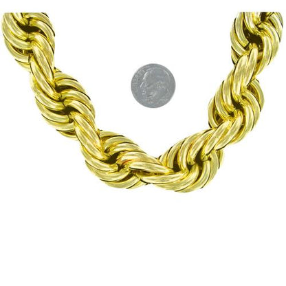 20mm Gold Dookie Rope Chain