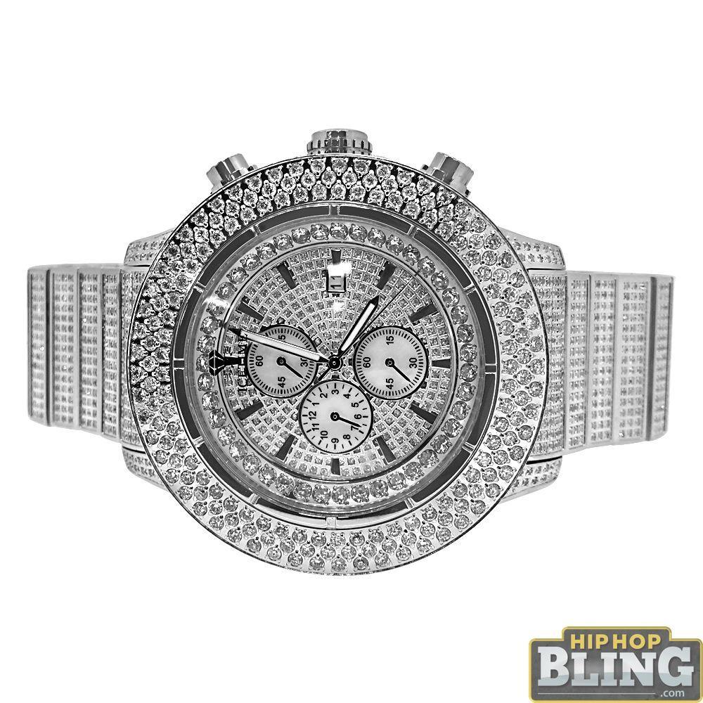 13.00 Carat Diamond IceTime Crown II Steel Watch