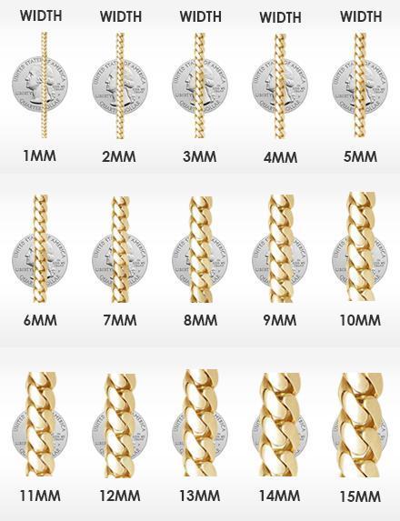 .925 Silver Gold Baguette CZ Bling Bling Chain