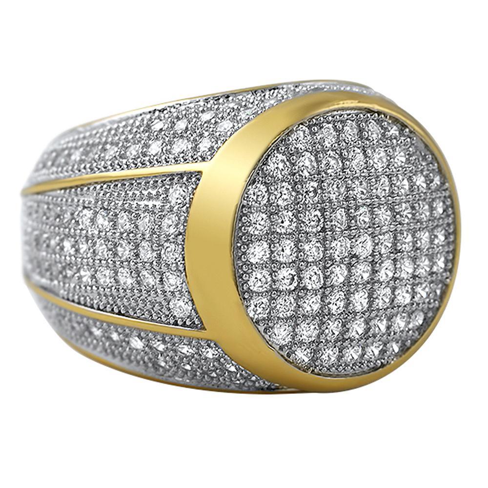 President Gold CZ Bling Bling Ring