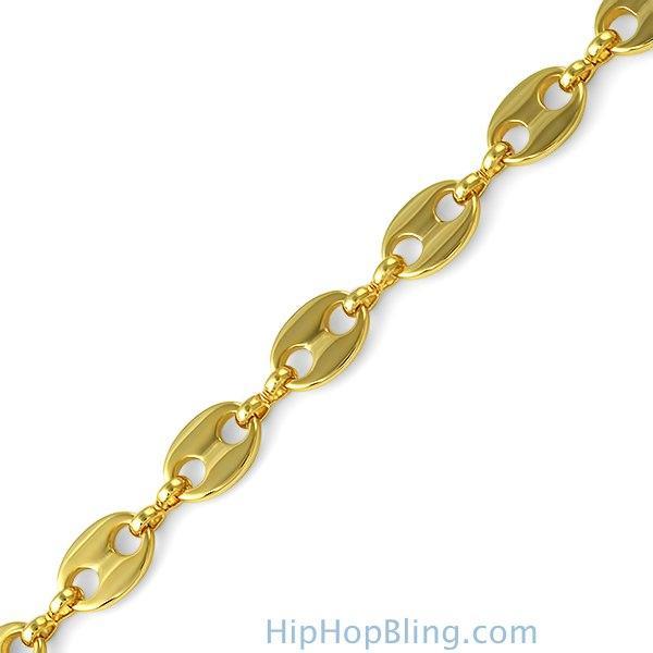 Designer Link Gold Plated Bracelet