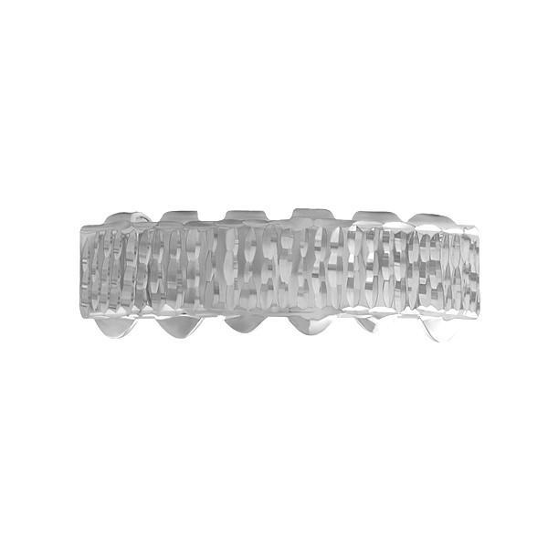 Grillz Diamond Cut Bar Teeth Bottom
