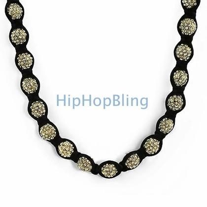 Gold 50 Disco Ball Bling Bling Chain