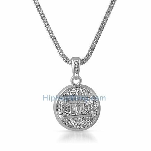 The Last Supper Rhodium Pendant & Chain Small